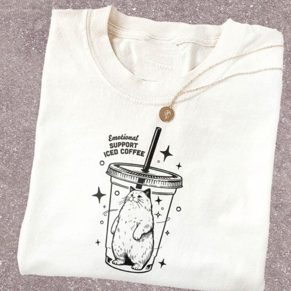Emotional Support Iced Coffee Shirt